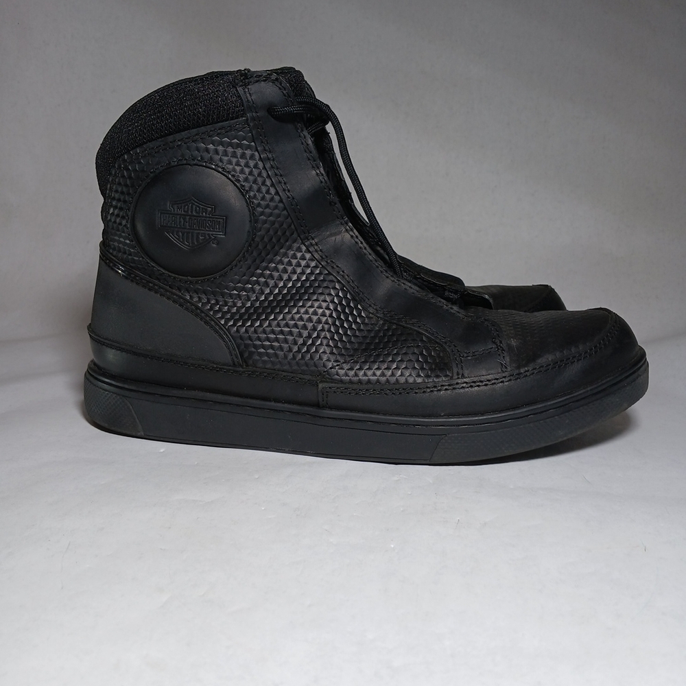 Harley Davidson Mens Vardon Carbon Black Motorcycle Riding Sneakers Size 9.5